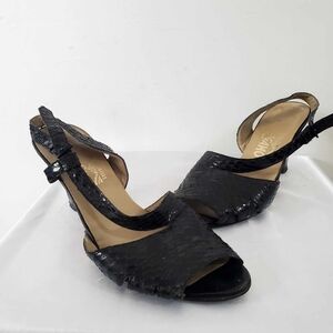 Authentic Salvatore Ferragamo Slide Sandals Black 8.5